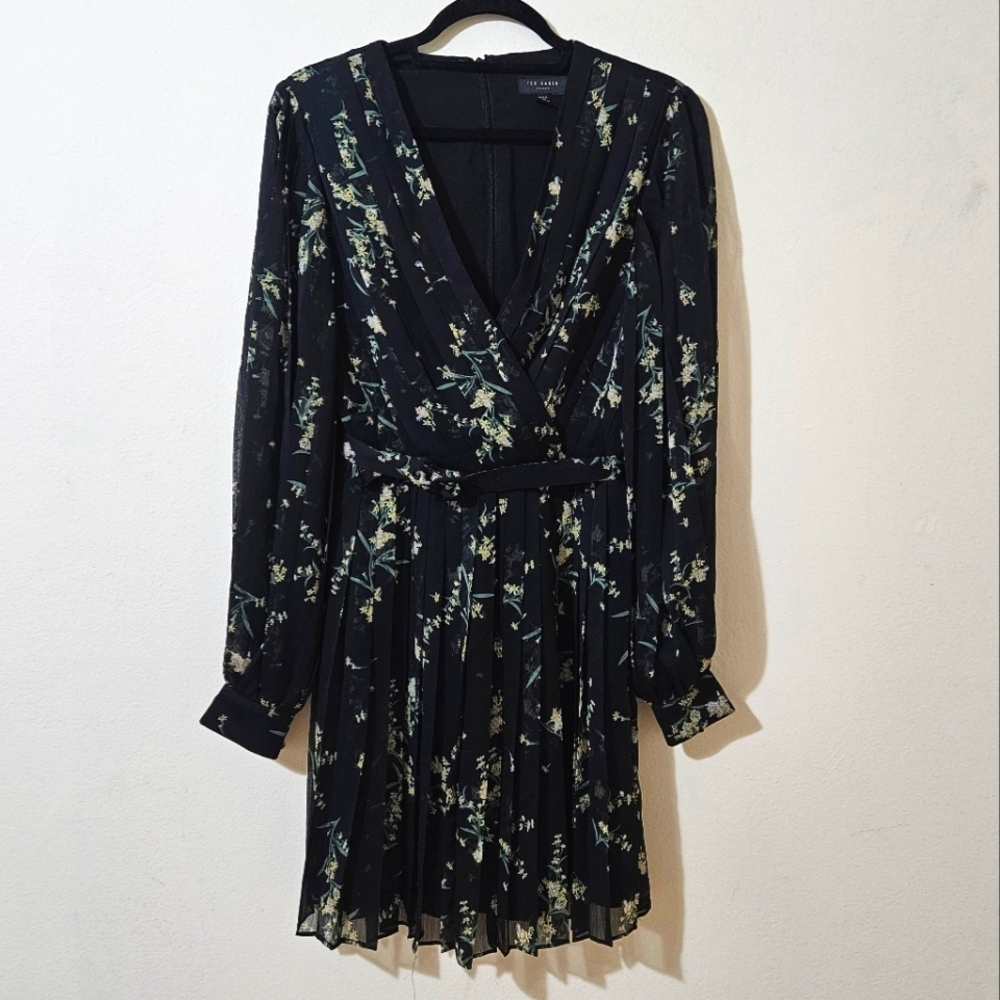 Ted Baker Pleated Mini Dress